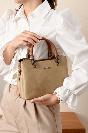 کیف دوشی بژ زنانه چرم مصنوعی Just Polo - کد 857812369
