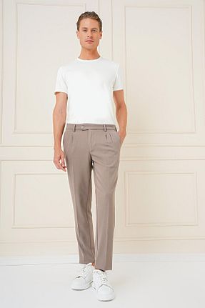 شلوار بژ مردانه بافتنی Efor - کد 872454379