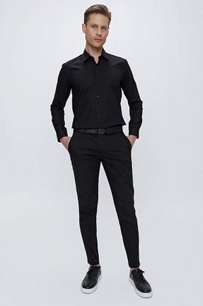 شلوار مشکی مردانه پنبه ای Efor - کد 690798236