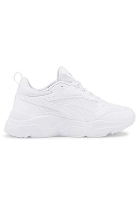 کفش پیاده روی سفید زنانه چرم اصل Puma - کد 761803220