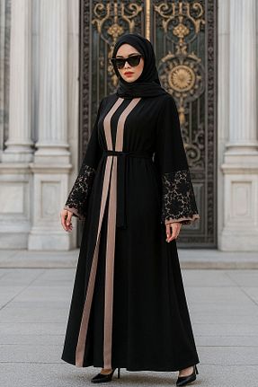 کافتان و کیمونو حجاب صورتی زنانه مخلوط ویسکون Neva Style - کد 137931063
