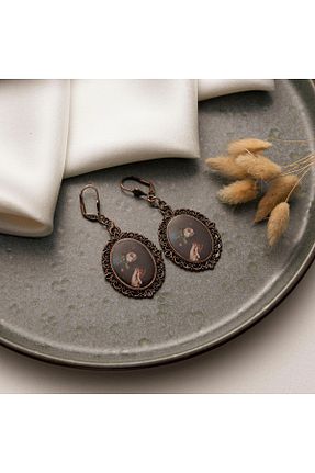 گوشواره جواهر متالیک zarifje - کد 880769068