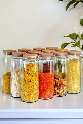 ظرف نگهداری قهوه ای شیشه Mutfak Köşesi - کد 930029662
