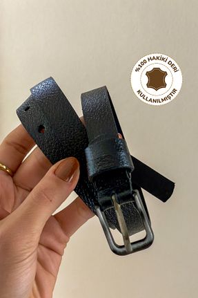 کمربند مشکی زنانه چرم خالص Radino Collection - کد 940597907