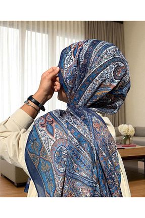 شال رنگی زنانه پنبه ای Baştacı - کد 948340139