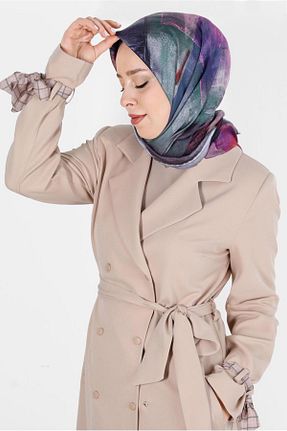 روسری بنفش پلی استر Alvina - کد 803519051