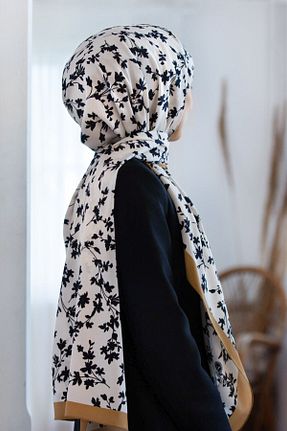 شال بژ زنانه Medine İpeği Vissona - کد 650977506