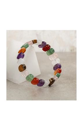 دستبند جواهر رنگی زنانه سنگ طبیعی OSMANLI DEĞERLİ TAŞ - کد 814379787