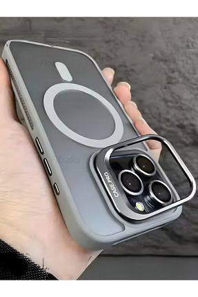 کاور و قاب طوسی iPhone 15 Pro Fibaks - کد 851576384