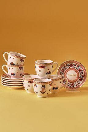 فنجان قهوه طوسی 6 نفره Karaca - کد 866401751