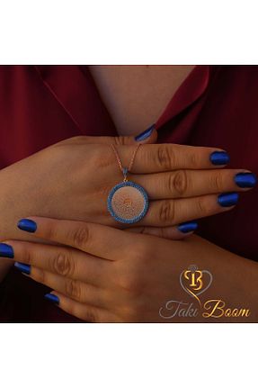گردنبند نقره صورتی زنانه 925 عیار Takı Boom - کد 56801277