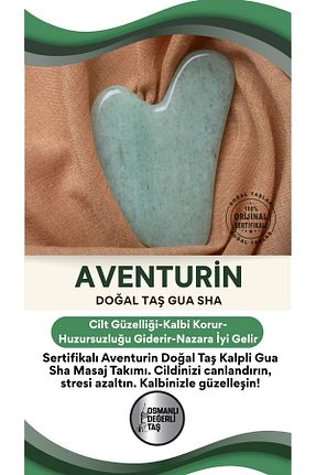 ابزار ماساژ صورت سبز Gua Sha OSMANLI DOĞAL TAŞ - کد 305377151