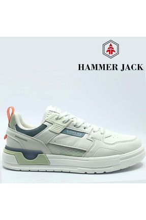 کفش کژوال سفید مردانه چرم مصنوعی Hammer Jack - کد 942291728