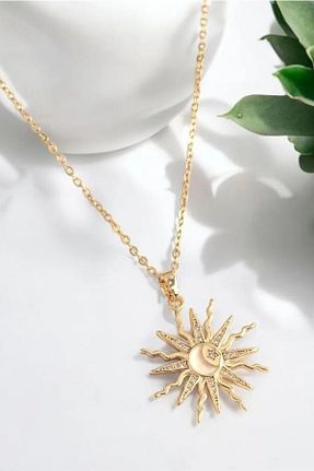 گردنبند استیل ( فولاد ) طلائی زنانه استیل ضد زنگ özgül takı ve tasarım - کد 886027113
