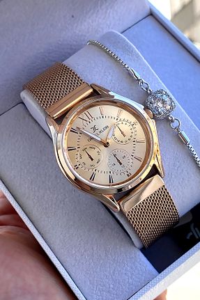 ساعت مچی صورتی زنانه 36 میلی متر Daniel Klein - کد 320887990