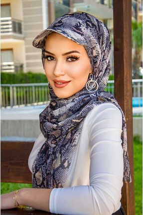 کلاه شنای حجاب قهوه ای زنانه Aişe Tesettür - کد 929156425