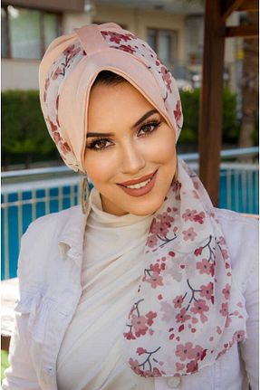 کلاه شنای حجاب صورتی زنانه Aişe Tesettür - کد 927416398