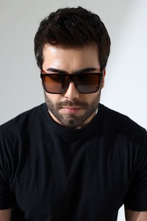 عینک آفتابی قهوه ای مردانه 63 Lozzo - کد 925518541