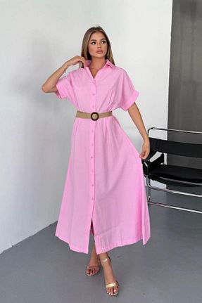 لباس صورتی زنانه بافتنی Feela Moda - کد 952419645
