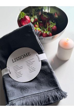 حوله آشپزخانه سرمه ای پنبه Lissome - کد 841474049