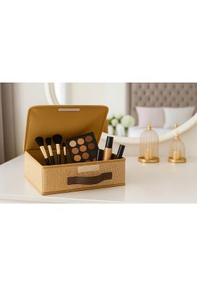 جعبه نگداری بژ پارچه harev home collection - کد 787553388