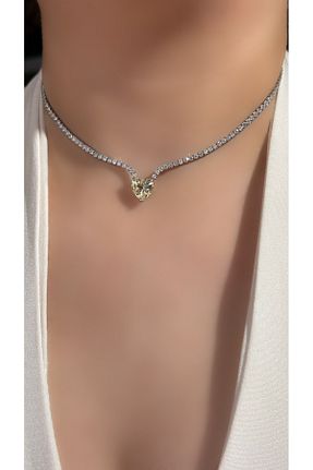 گردنبند نقره سفید زنانه 925 عیار Luna Argento - کد 309532095