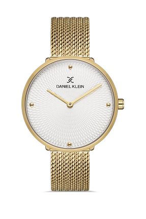 ساعت مچی طلائی زنانه 34 میلی متر Daniel Klein - کد 951328584