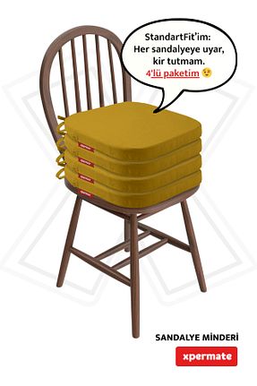 بالشتک صندلی زرد XPERMATE - کد 891513883