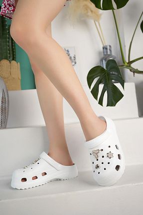 دمپائی سفید زنانه پاشنه تخت lady classy - کد 851633153