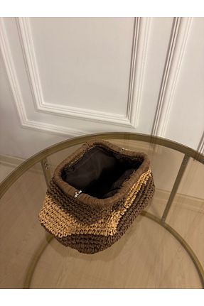 کیف دستی بژ زنانه ابعاد کوچک örgü - کد 938103165