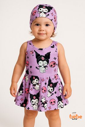 مایو بنفش بچه گانه رگولار Trend Bebe Butik - کد 951496978