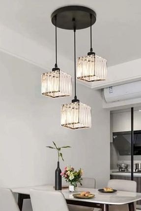 لوستر مشکی فلزی Luna Lighting - کد 756371661