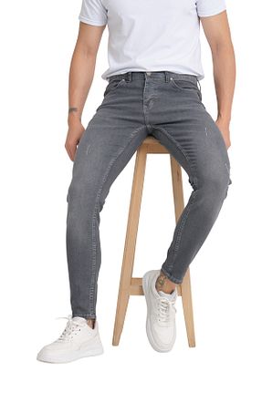 شلوار طوسی مردانه پنبه ای OneZero - کد 736699847