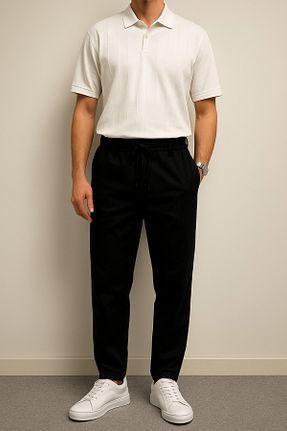شلوار مشکی مردانه مخلوط ویسکون ÖNDER MODA - کد 934353984