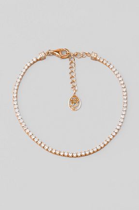 دستبند نقره طلائی زنانه 925 عیار So Chic - کد 221269553