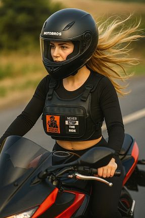 کوله پشتی موتور سوار مشکی Motobros - کد 730818474