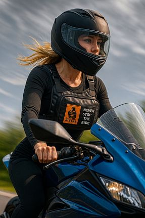 کوله پشتی موتور سوار مشکی Motobros - کد 730818474