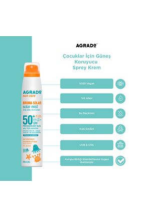 کرم ضد آفتاب بدن SPF 50 + Agrado - کد 944086444