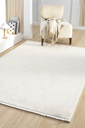 فرش سفید قابل شستشو Eliz Home - کد 806269664