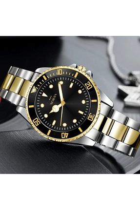 ساعت مچی طلائی زنانه 41 میلی متر Newera Watch - کد 807248617