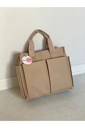 کیف دوشی بژ زنانه ساتن BAGLOVİS - کد 951735577