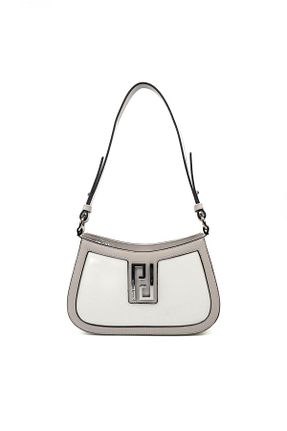 کیف پستچی سفید زنانه چرم مصنوعی Silver Polo - کد 951801933