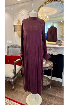 لباس حجاب زرشکی زنانه کلوش BukrinaCo - کد 951882116