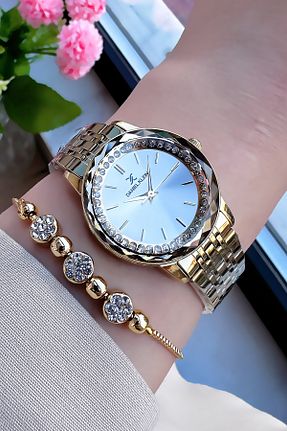 ساعت مچی طلائی زنانه 31-34 میلی متر Daniel Klein - کد 869975356