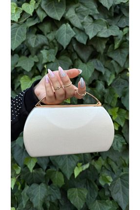 کیف مجلسی بژ زنانه چرم مصنوعی BRAVE BAG - کد 952085445