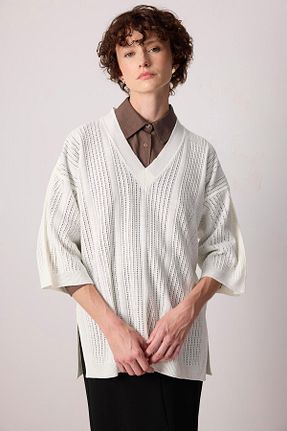 تونیک حجاب نباتی زنانه بافت Touche Prive - کد 952123976