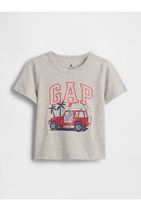 تیشرت قهوه ای بچه گانه رگولار GAP - کد 952214437