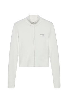 پلیور رنگی زنانه یقه ایستاده Tommy Hilfiger - کد 952205543