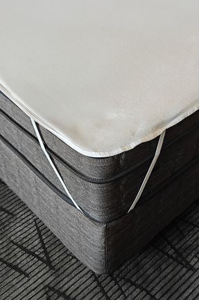 محافظ تشک سفید پنبه پلی استر HB Bedding - کد 952479570