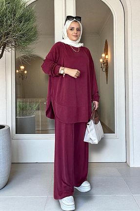 ست بالاتنه و پائین تنه حجاب رنگی زنانه رگولار Aselim Hijap Moda - کد 952252813